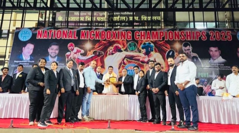 राजाराम मिंकू पगारे स्टेडियम, खराडी – पुणे येथे भव्य राष्ट्रीय किकबॉक्सिंग स्पर्धा संपन्न