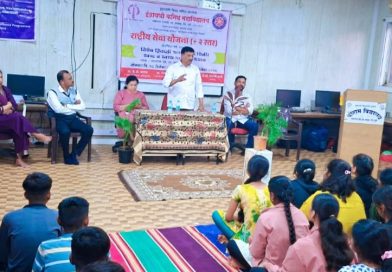 इंद्रायणी कनिष्ठ महाविद्यालयाच्या राष्ट्रीय सेवा योजनेच्या हिवाळी शिबिराचे नवलाख उंब्रे येथे उद्धाटन 