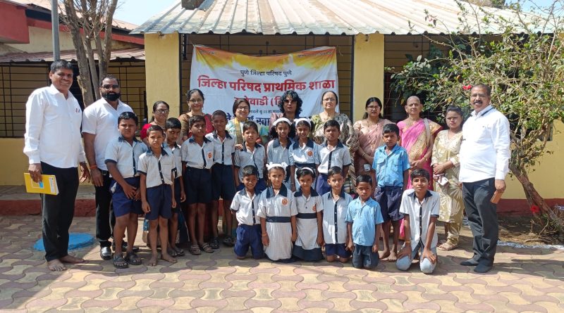 जिल्हा परिषद प्राथमिक शाळा राजेवाडी येथे शैक्षणिक साहित्य वाटप जिल्हा परिषद प्राथमिक शाळा राजेवाडी येथे शैक्षणिक साहित्य वाटप