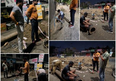 पहाटे ३ वाजता नगरसेवक सागर बोडके मैदानात; रखडलेले पाइपलाइन काम अखेर पूर्ण..!