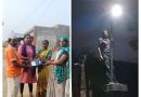 साक्षरता वर्गाच्या निमित्ताने वाडी वस्तीवर पोहचला सौर पथदिव्याचा उजेड