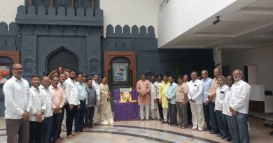 तळेगाव दाभाडे नगर परिषद कार्यालयात पुण्यश्लोक अहिल्यादेवी होळकर यांची ३०१ वी जयंती उत्साहात साजरी तळेगाव दाभाडे नगर परिषद कार्यालयात पुण्यश्लोक अहिल्यादेवी होळकर यांची ३०१ वी जयंती उत्साहात साजरी